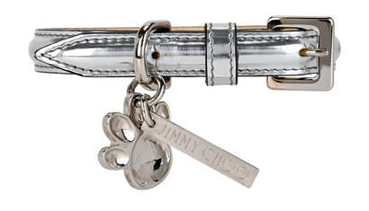 Jimmy Choo Dog Collar, &pound;120, Accessories, Silver, Leather, Front view